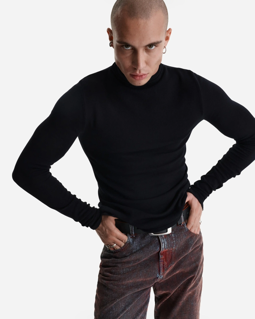 Вязаная водолазка