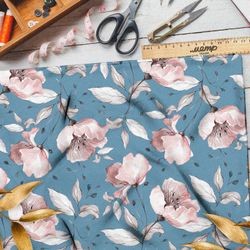 Ткань дюспо нежные розовые цветы