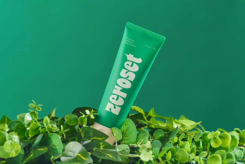 ZEROSET Очищающая пенка-пилинг с зелёным чаем Green Tea Peeling To Foam Cleanser (120 г)