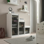 Стеллаж - IKEA TROFAST, 99х44х94 см, белый/темно-серый/бело-серый, ТРУФАСТ ИКЕА