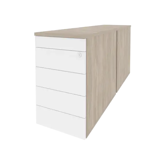 Onix Тумба двойная приставная/опорная (TIP-ON) O.TPO-2.8 TIP 432*1635*750