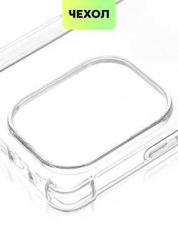 Чехол BROSCORP для Poco M6 Pro (арт.XM-PM6PRO(4G)-HARD-TPU-TRANSPARENT )