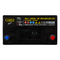 Аккумулятор GANZ ASIA 50 А/ч обратный R+ 238x129x225 B24 EN 480 А
