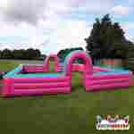 Надувная детская площадка «Страна улыбок», 8×6×2 м