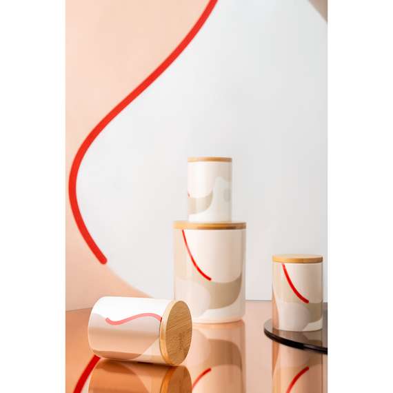 Банка для хранения бежевого цвета Freak Fruit, 1,25л