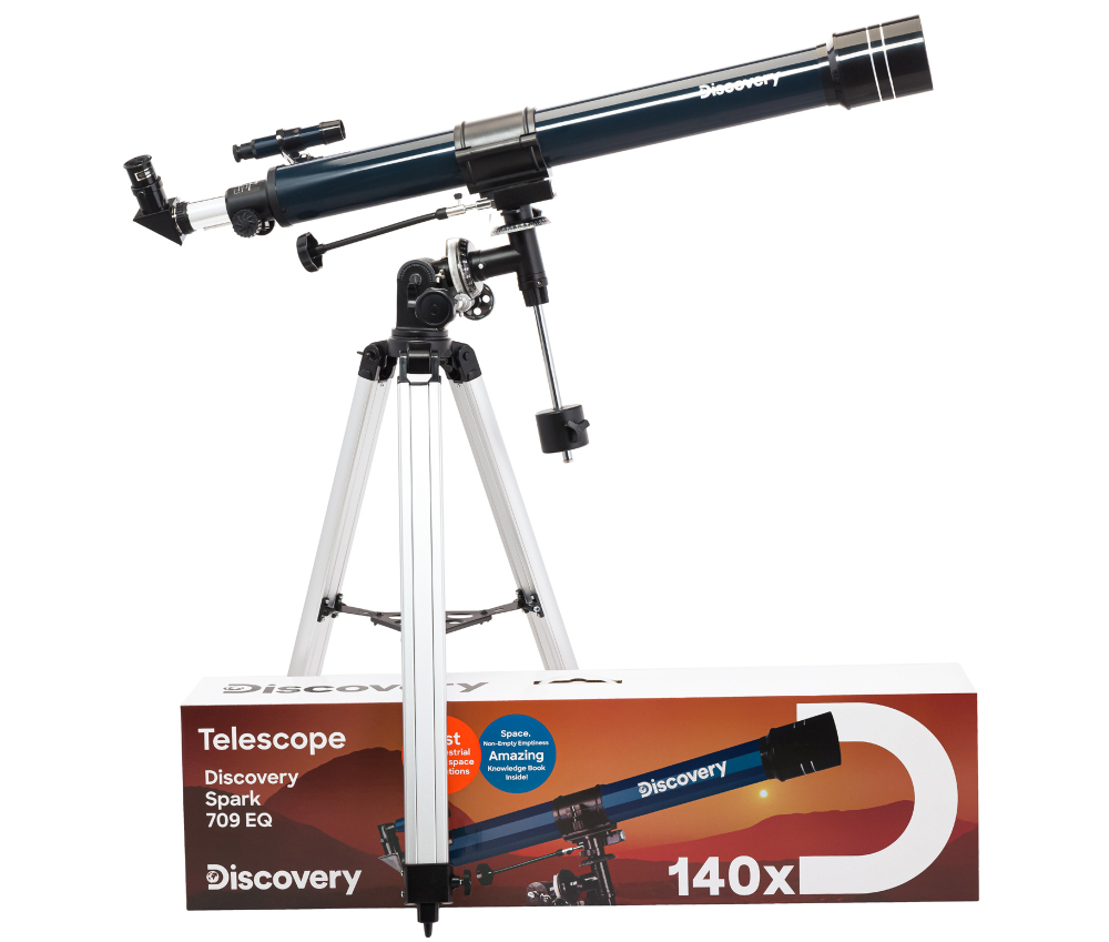 Телескоп Levenhuk Discovery Spark 709 EQ с книгой