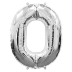 Цифры 100 см серебро
