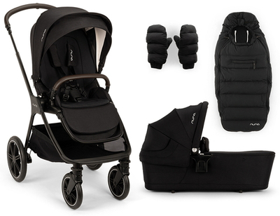 Коляска Nuna TRIV LX AS 2 в 1 с зимним комплектом Caviar