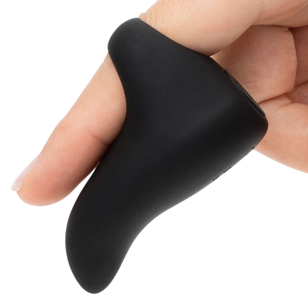 Черный вибратор на палец 7,6см Fifty Shades of Grey Sensation Finger Vibrator