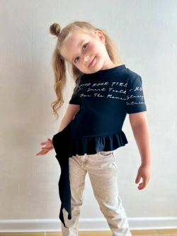 Футболка с воланами