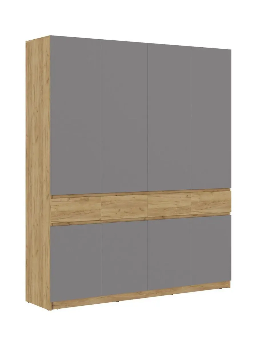 Шкаф для одежды распашной с полками 199,6х51х236 см Бостон