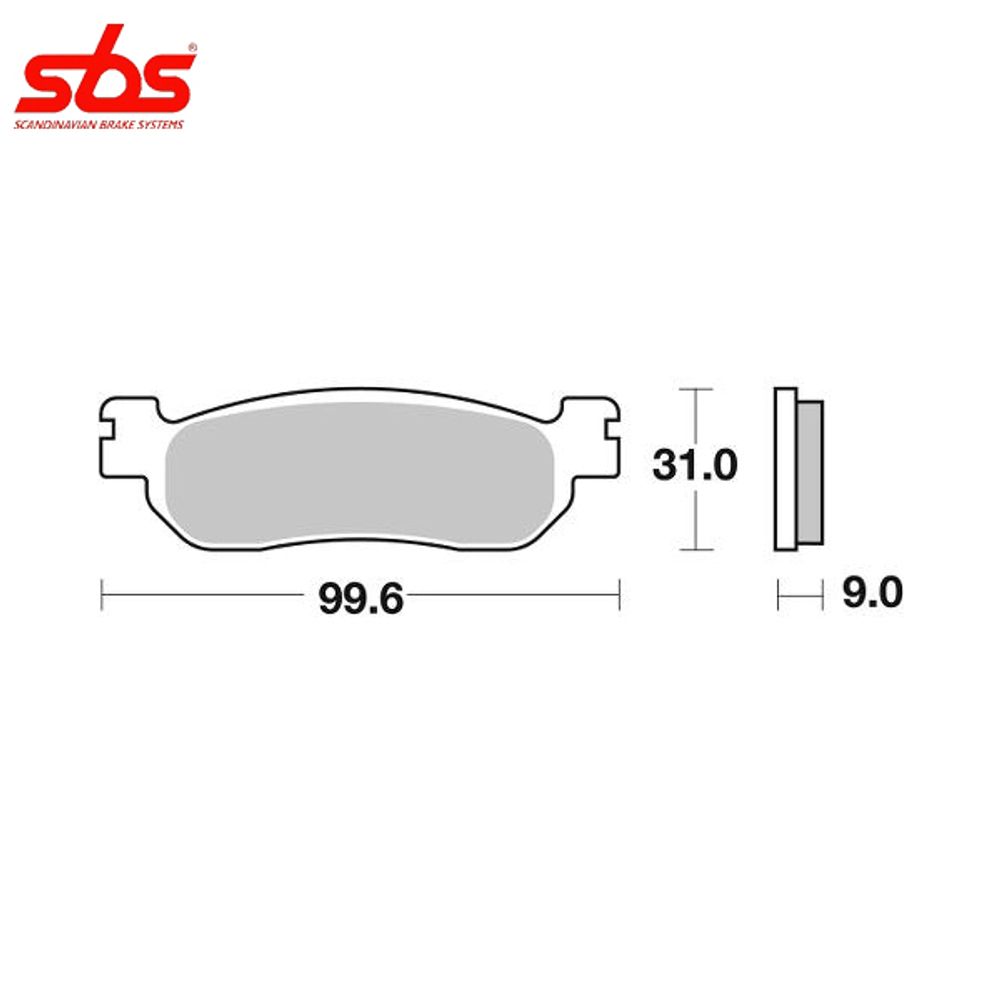 SBS 728LS тормозные колодки задние