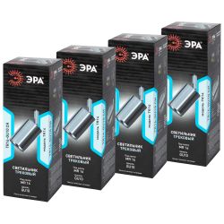 Трековые светильники однофазные ЭРА TR14-GU10-SET-4 CH под лампу GU10 черный хром набор 4 шт | Однофазные светильники под лампу