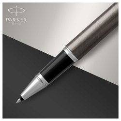 Ручка-роллер Parker "IM Dark Expresso CT" черная, 0,8мм, подарочная упаковка