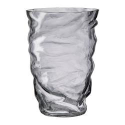 Ваза 20см Bergenson Bjorn Crumpl серая