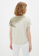 Футболка жен. AERONAUTICA 1879 бежевый хаки лого