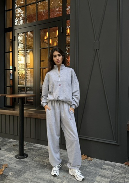 Джоггеры Velvet Серый Меланж