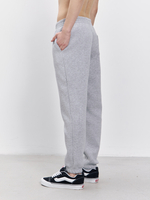 Брюки мусжкие с начесом "jogger fleece" (серый меланж)
