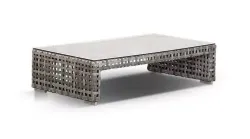 "Тито" лаунж-зона из искусственного ротанга, цвет серый