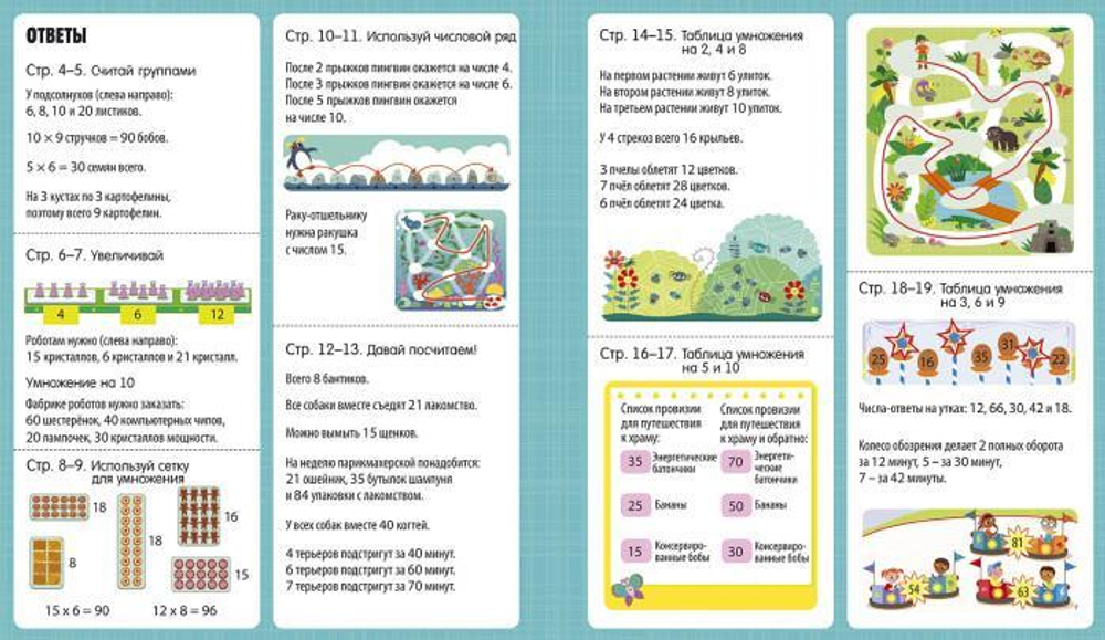 Интерактивная тетрадь. Умножение и деление с наклейками