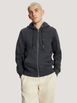 Зип-худи Tommy Hilfiger Flag Logo Grey Heather