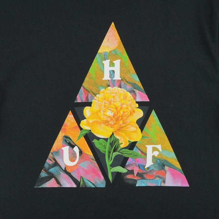 Футболка мужская HUF New Dawn артикул:TS01516 BLACK - купить в магазине Дайс