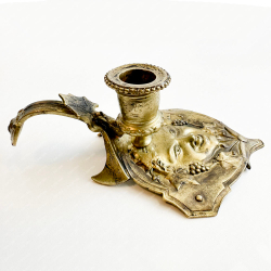 Сатир. Подсвечник на одну свечу с ручкой (ночник). Франция,  Конец XIX в