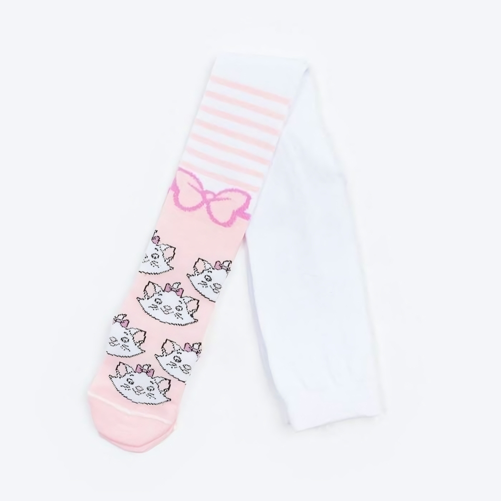 Колготки для девочек "Мари" Коты аристократы, р. 92-98 см, белый/розовый 5141370, 1 шт.