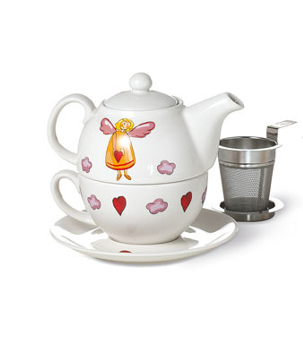 Веселый ангел чайник/чашка/блюдце