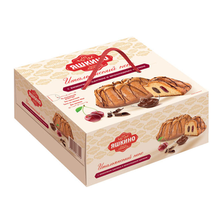 Кекс Яшкино с вишневым джемом и шоколадным кремом 500 гр