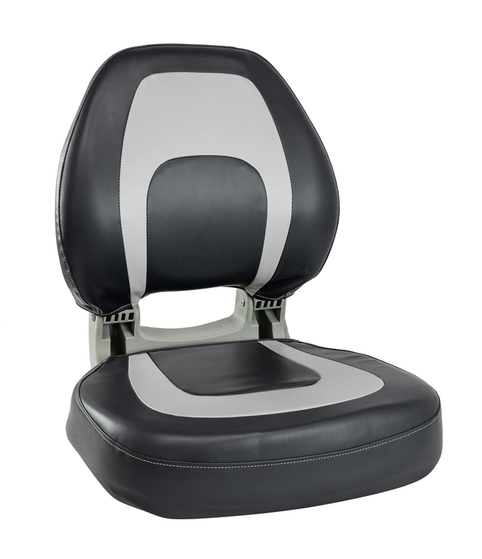 Кресло мягкое складное, обивка винил, цвет серый/угольный, Marine Rocket