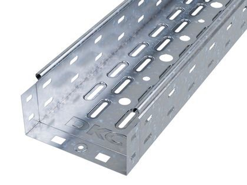 Лоток перфорированный 150х100 L 2000, цинк-ламельный