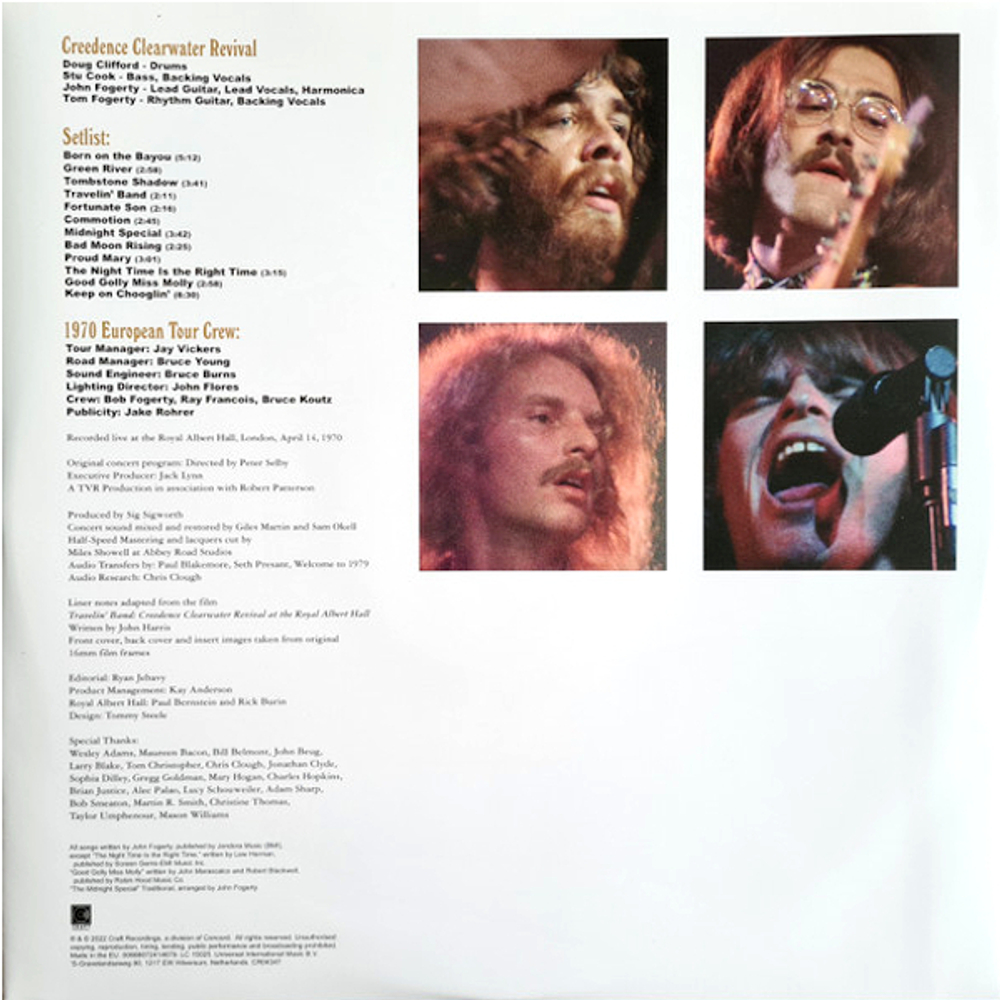 Creedence Clearwater Revival / At The Royal Albert Hall (April 14, 1970)(Coloured Vinyl)(LP)