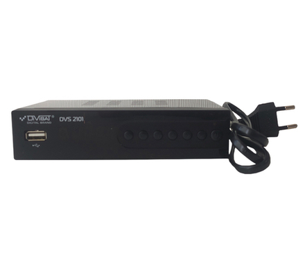 Приставка для цифрового телевидения DIVISAT DVS 2101  металл DVB-T2/C  HDMI, 2*USB, RCA, БП встроенны/внешний