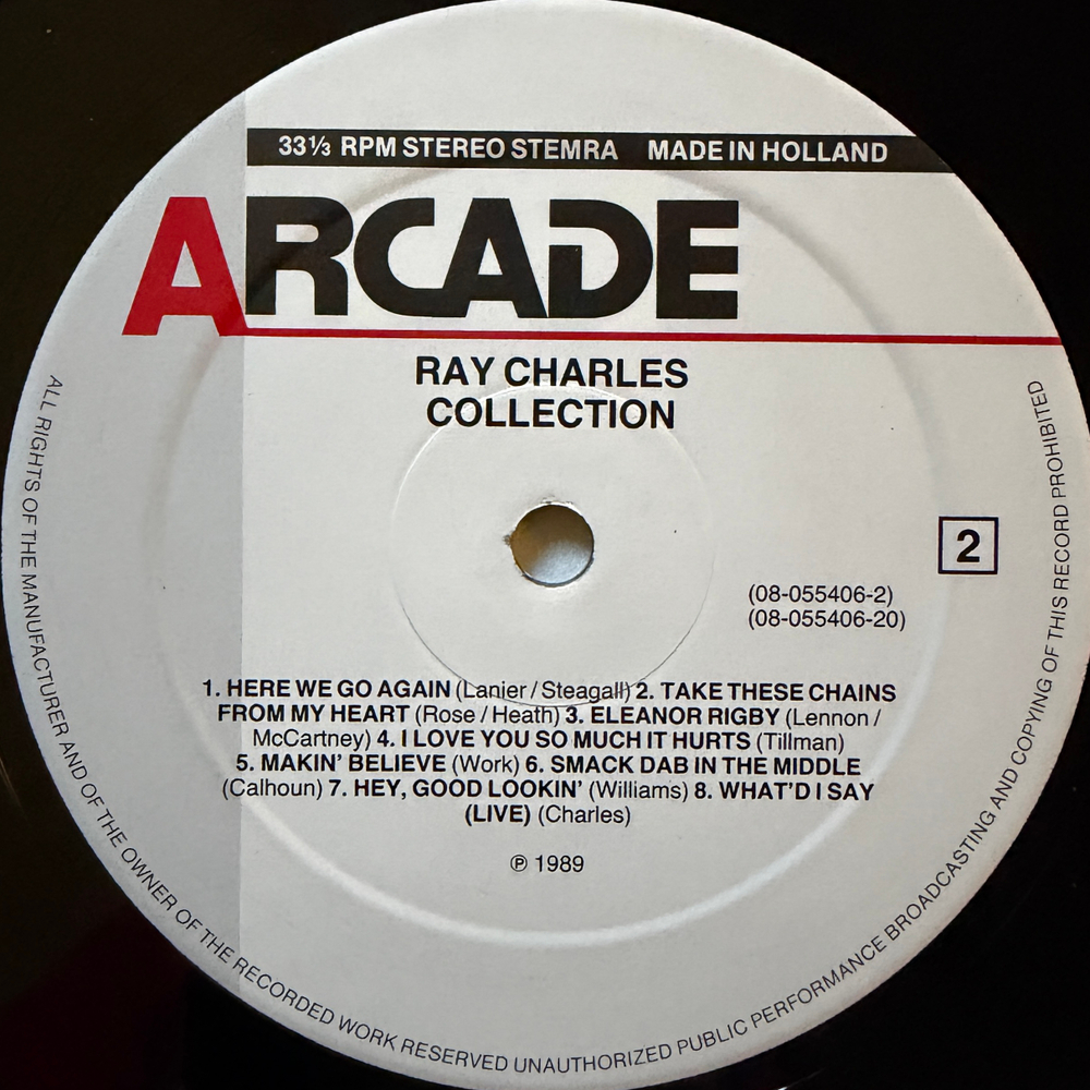 Ray Charles ‎– Collection 2LP (Голландия 1989г.) Т