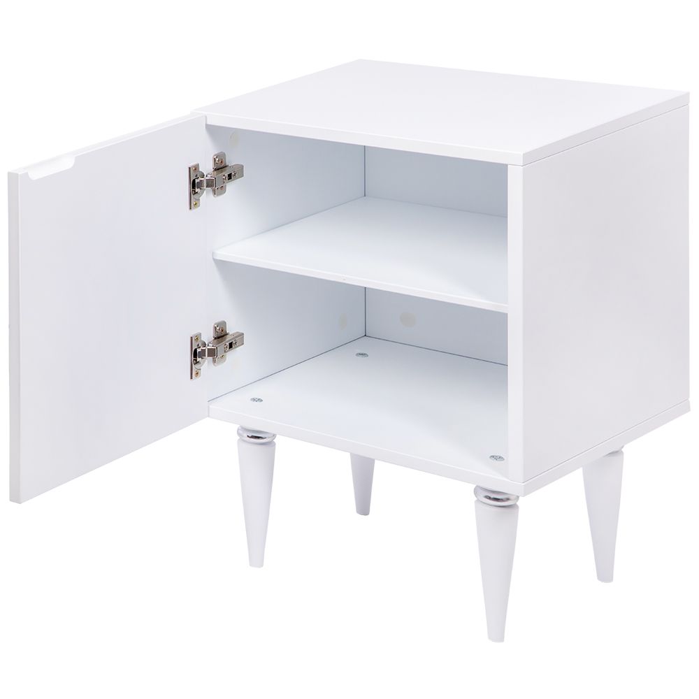 Тумба прикроватная Тропик Классика Айс Сильвер левая