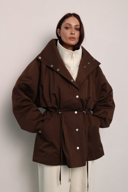 Тренч - парка шоколадная