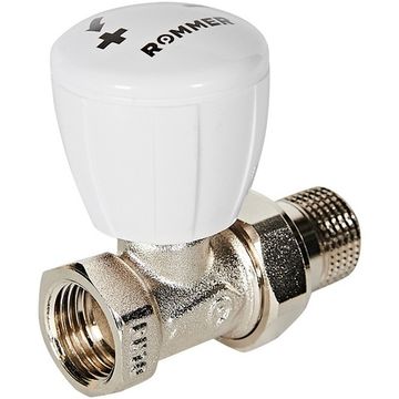 Клапан ручной регулирующий прямой Rommer 1/2" для радиатора (RVR-0001-100015)