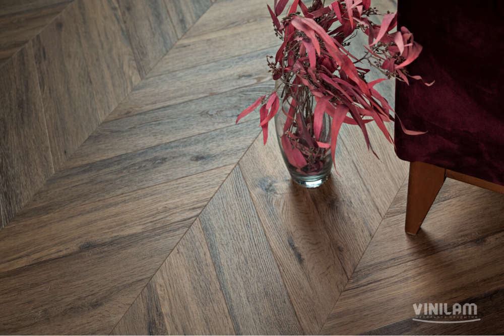 SPC Ламинат  VINILAM PARQUET CHEVRON Шеврон Лувр