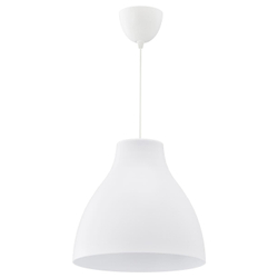 IKEA MELODI  (ИКЕА МЕЛОДИ)  -  Подвесной светильник, белый, 38 см
