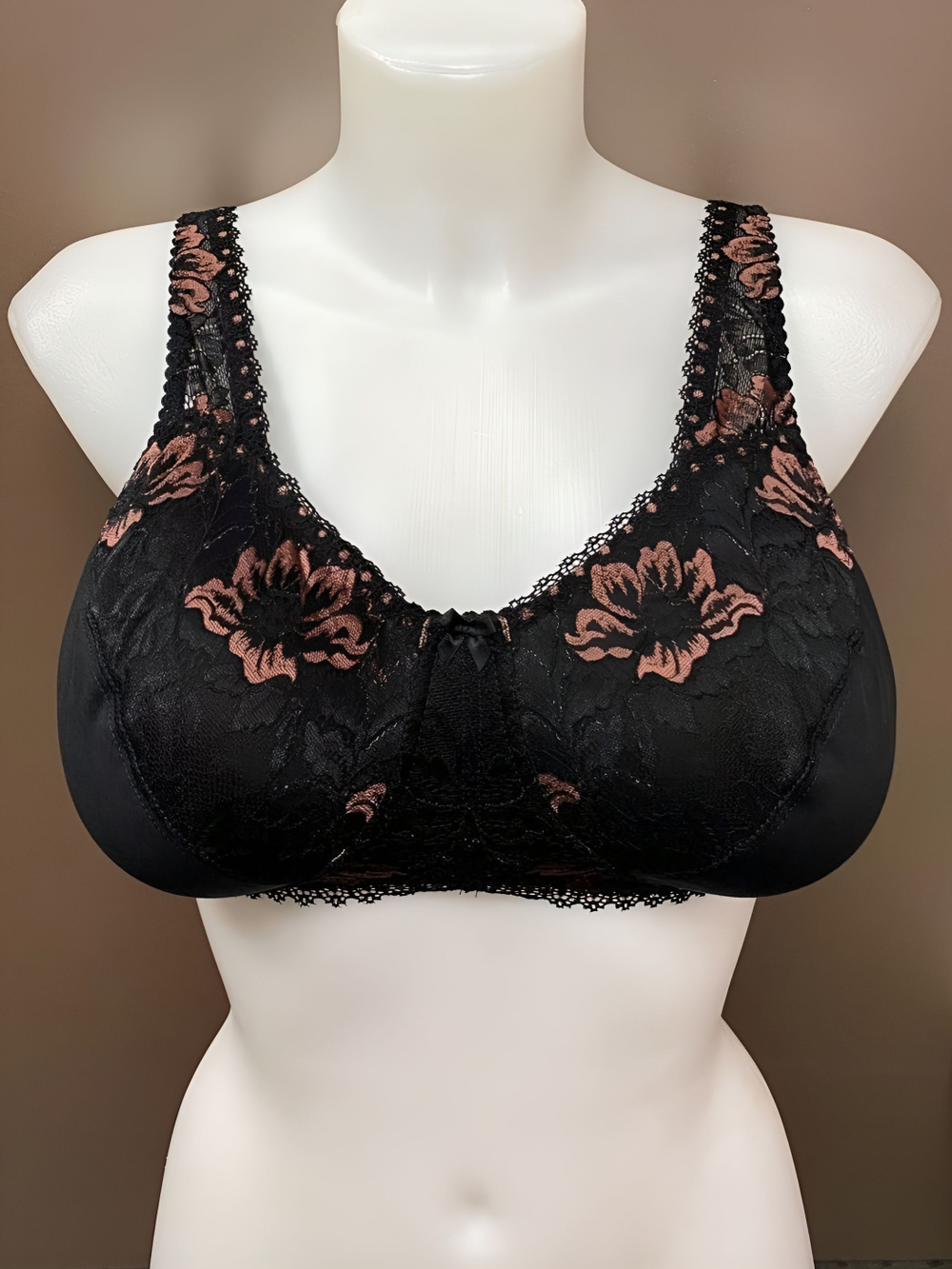 Бюстгальтер ортопедический для фиксации экзопротеза после мастэктомии 85D черный