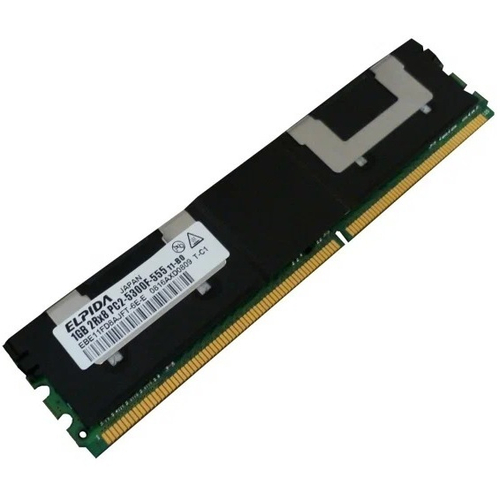 Серверная оперативная память DIMM DDR2 2Gb, 667Mhz, Elpida, ECC, REG, CL5, 1.8V (HEBE21AD4AGFB-6E-E)