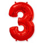 Цифра "3" красный