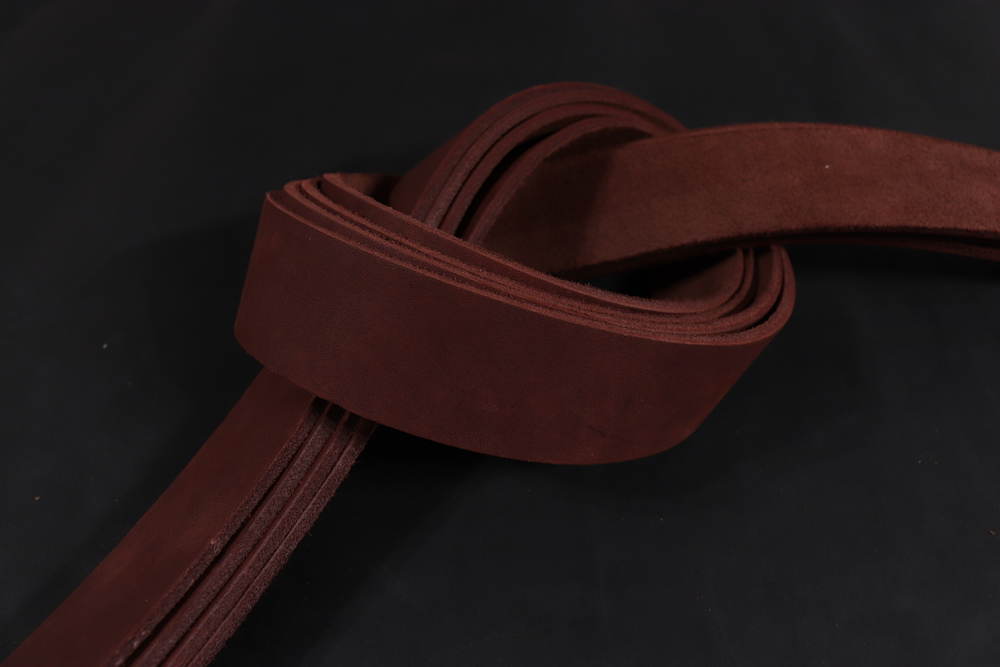 Ременная заготовка Бордо гладкая