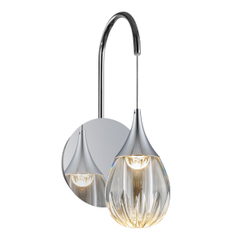 Настенный светильник MB24001004-1A chrome/clear