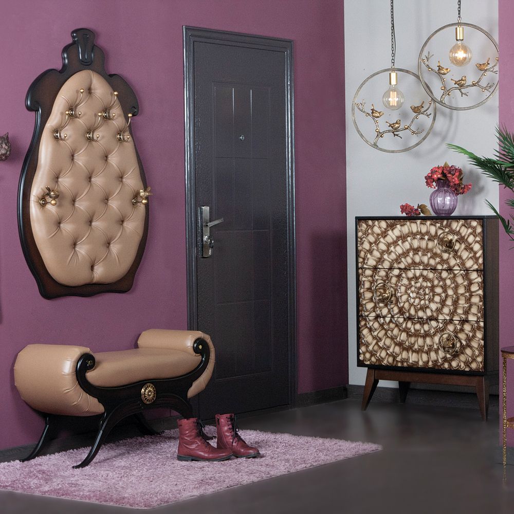 Вешалка настенная Квин Каштан Капучино 1