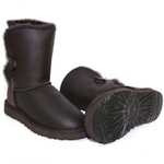 Угги Bailey Button Metallic Chocolate