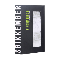 Мужские трусы хипсы (белый) набор 2 в 1 Bikkembergs BKK1UTR15BI