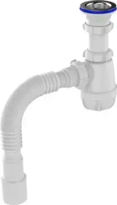 B0115 Сифон для кухни 1 1/2" х 40 с гибкой трубой 40х40/50