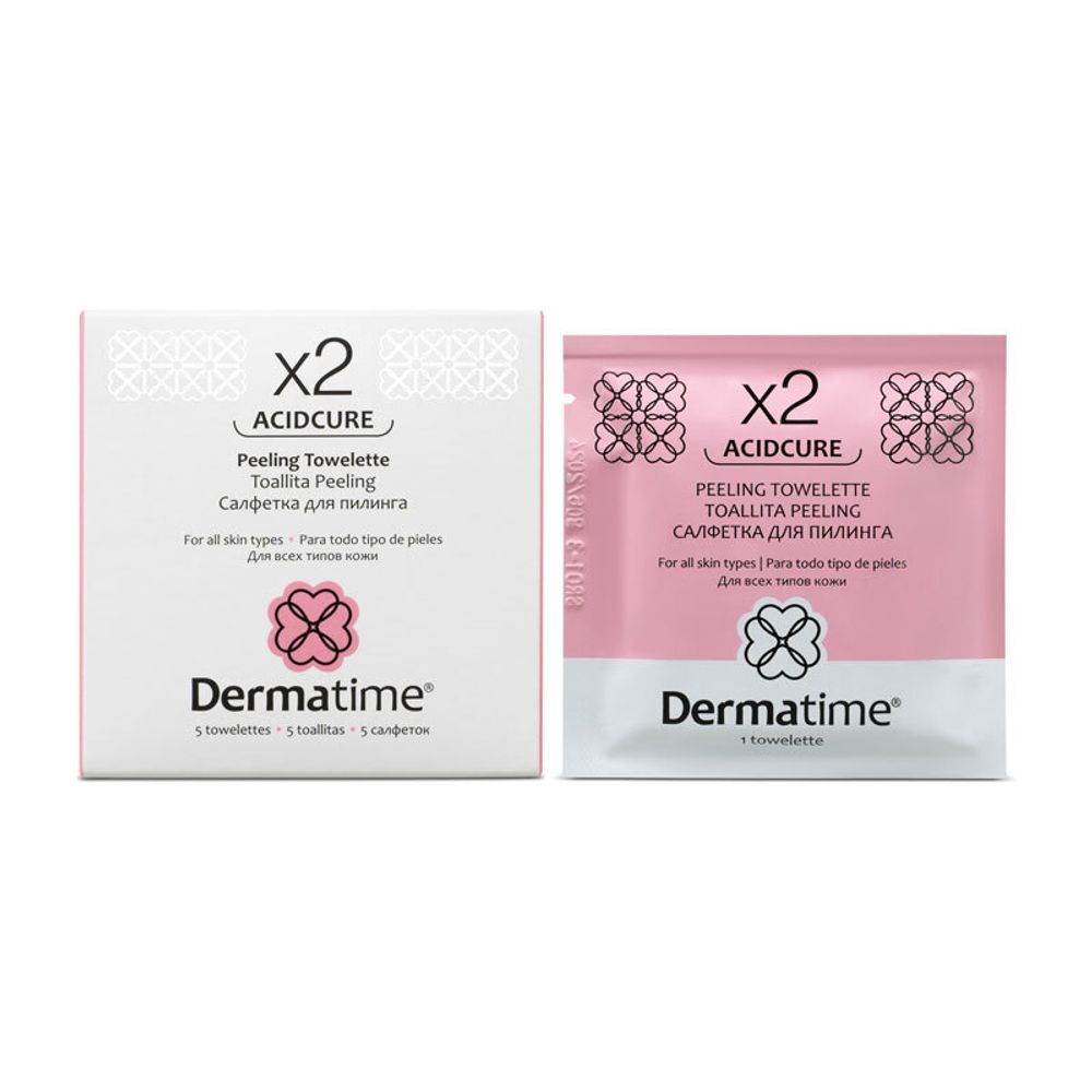 DERMATIME ACIDCURE X2 Peeling Towelette